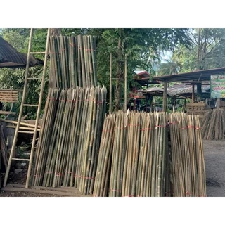 NaNaPanไม้ไผ่ปลายแหลมหลักยึดต้นไม้(แบบลำ)ความยาว100cm. จำนวน1มัดมี10ท่อน**กดสั่งซื้อครั้งละ 1 มัด**