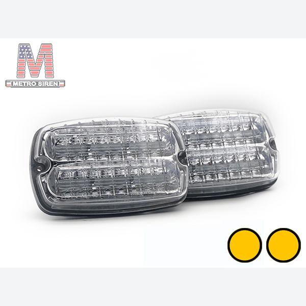 Whelen M6 สีเหลืองล้วน (มือสอง - คู่)
