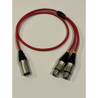 สายy xlrผู้1-xlrเมียyแบบbalance/ stereo แยกL/Rทำจากสายชีลสเต…