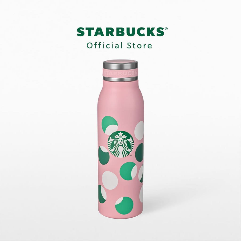 Starbucks Stainless Steel Holiday Warm Wishes Water Bottle 15oz. ขวดน้ำสตาร์บัคส์สแตนเลสสตีล ขนาด 15ออนซ์ A11162252