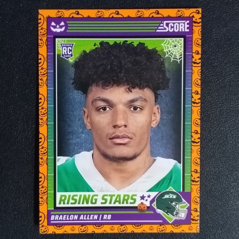 การ์ดอเมริกันฟุตบอล RC ROOKIE 2024 ORANGE PANINI SCORE-A-TREAT NFL AMERICA FOOTBALL TRADING CARDS