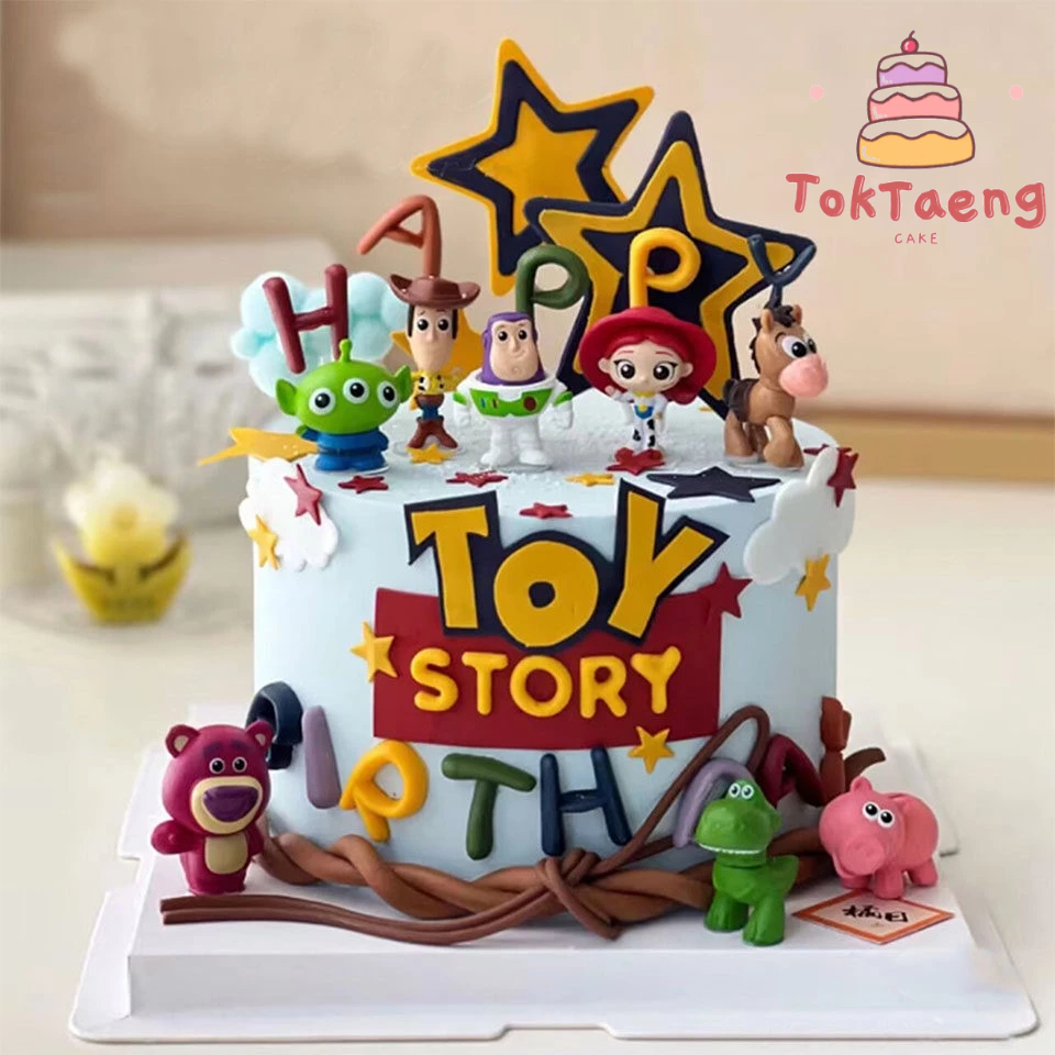 โมเดลฟิกเกอร์ Disney Toy Story Little woody การ์ตูน สำหรับแต่งเค้กวันเกิด