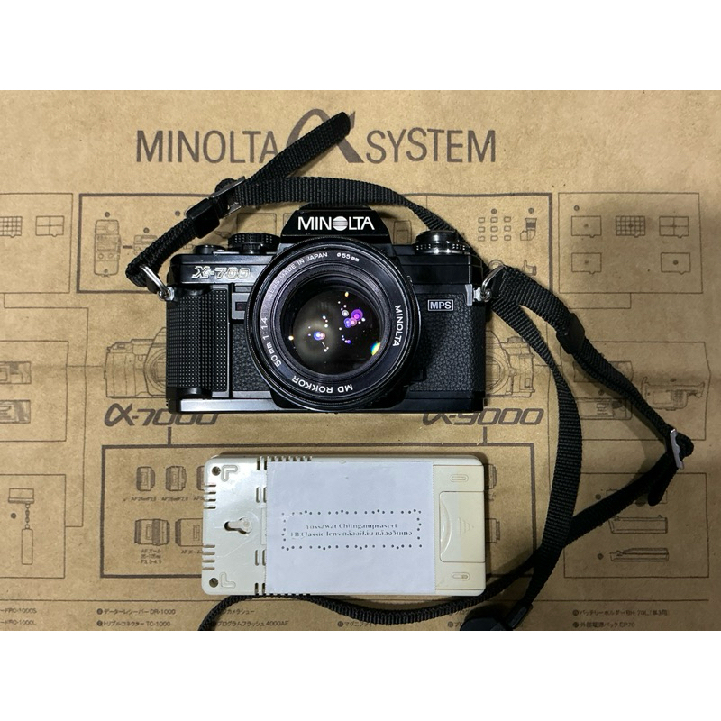 Minolta X-700+MD 50mm F1.4 สภาพดี ทำงานปกติ