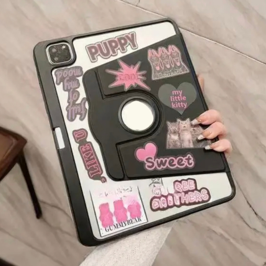 เคสฝาพับ สำหรับ Samsung Galaxy Tab A9 Plus/Tab S6 lite/Tab S9 FE S9FE A7 lite เคสหมุนได้360 องศาหมุน มีช่องใส่ปากกา