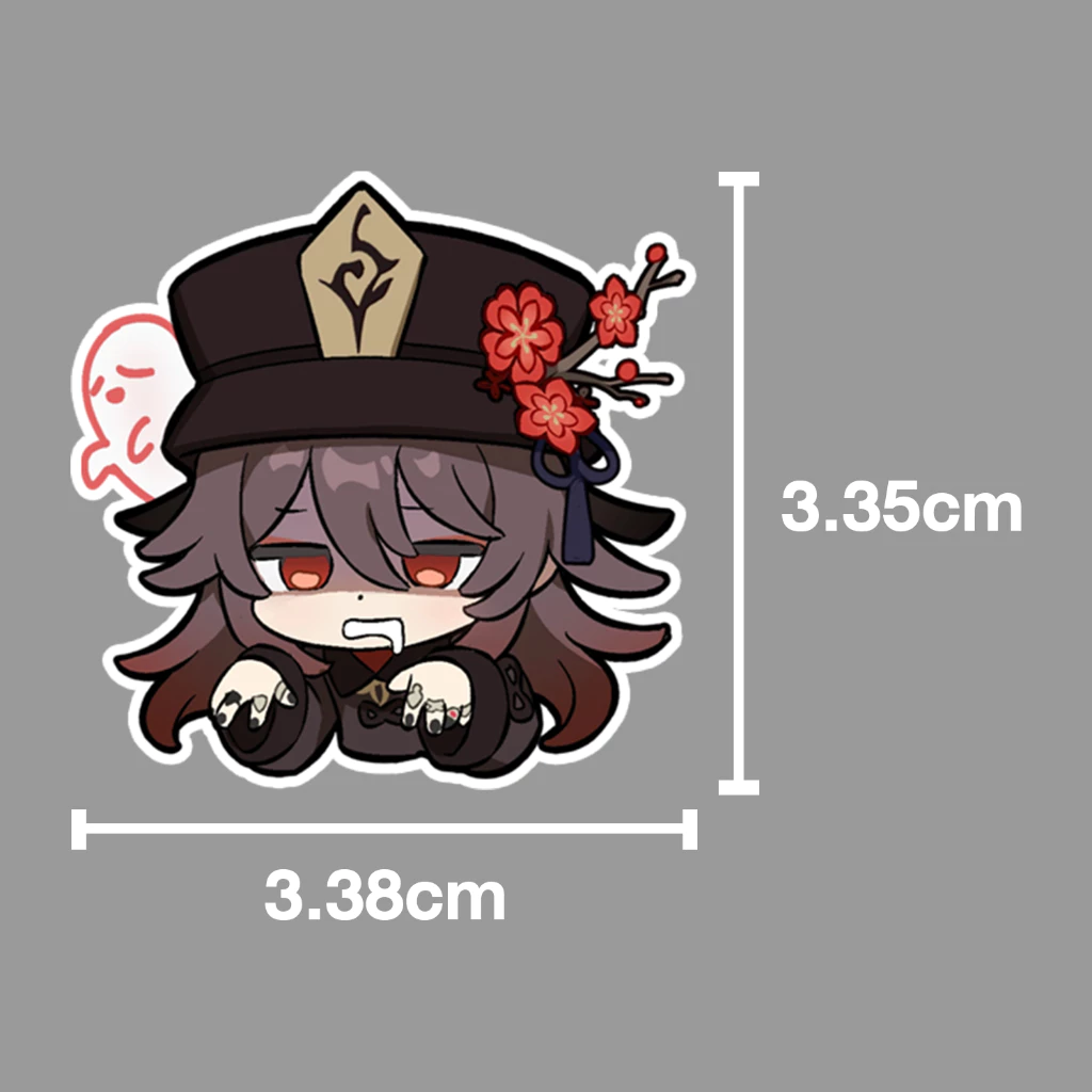 Genshin Impact Hutao Sticker สติกเกอร์ติดหมวกกันน็อค กันน้ำ thumbnail 4