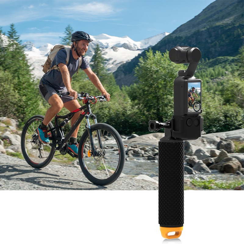 PULUZ เคส เฟรม มีขา สำหรับ DJI OSMO POCKET3 มีช่อง Cold Shoe plastic frame Extension Bracket for DJI OSMO POCKET3  เ