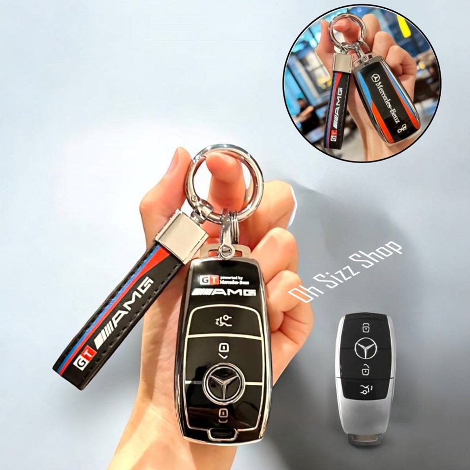เคสใสซีทรู รีโมทรถ Mercedes Benz แบบบางพิเศษเข้ารูป สวยงาม สัมผัสบางเบา ปกป้องรีโมท วัสดุพลาสสติก TPUอย่างดี