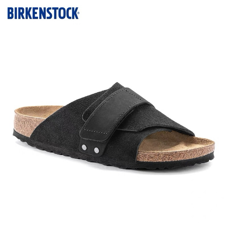 Birkenstock-Kyoto Suede Leather Black