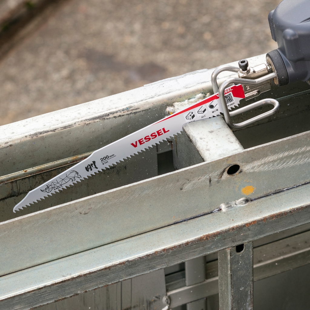 VESSEL ใบเลื่อยชัก ใบเลื่อยชักตัดอิฐมวลเบา ใบเลื่อยชักตัดเหล็กสแตนเลส ใบเลื่อยชักตัดไม้ ใบเลื่อยชักตัดทองเหลืองทองแดง - รูปที่ 2