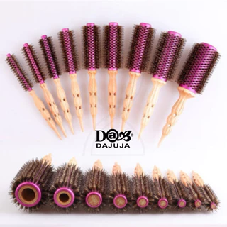 (พร้อมส่ง/ของเกาหลีแท้ราคาถูกที่สุด) DAJUJA Speed Antique Brush แยกขายตามเบอร์ หวีไดร์ หวีแปรงกลม หวีขนหมูป่า