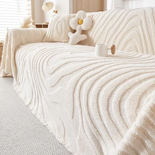 ผ้าคลุมโซฟา ผ้าคลุมฟอร์นิเจอร์ ผ้าอเนกประสงค๋ ขนาด 180*230CM /180*340CM ผ้าห่ม เนื้อผ้านุ่ม สไตล์นอร์ดิก มี 8 สี 5 ขนาด