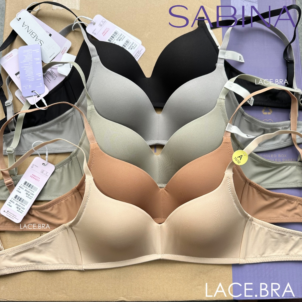 รหัส SBXU8301 SBXU8301/1 Sabina ซาบีน่า เสื้อชั้นใน Invisible Wire (ไม่มีโครง) รหัส SBXU8301BK สีดำ,