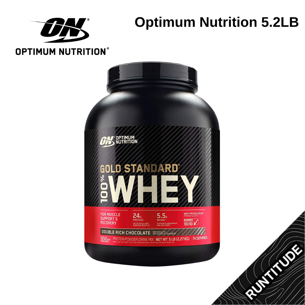 Optimum Nutrition เวย์โปรตีน Gold Standard 100% Whey Protein ขนาด 5 Lbs