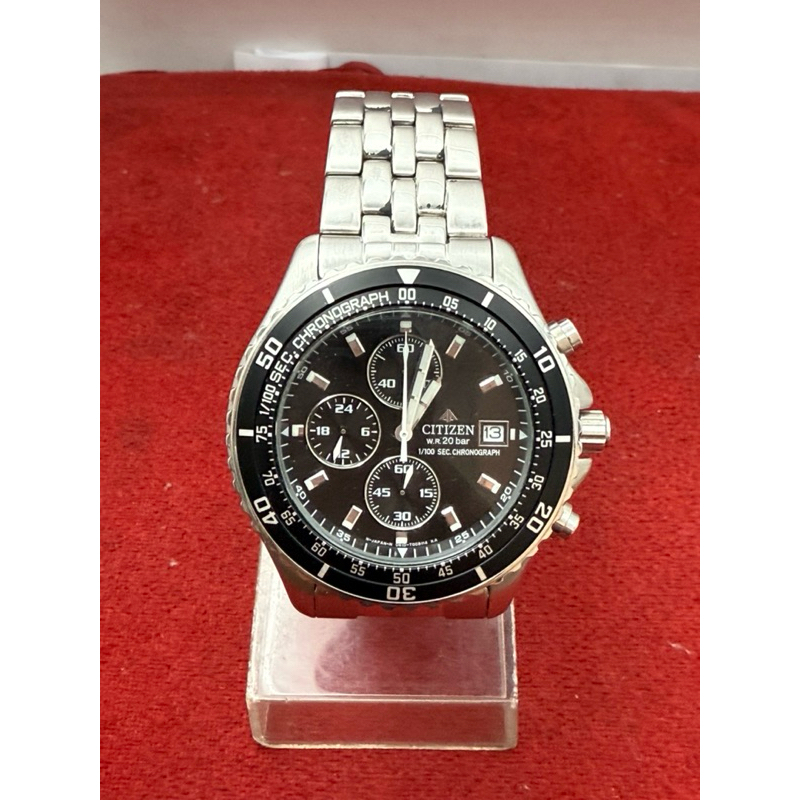 นาฬิกาผู้ชายของแท้CITIZEN.Quartzจับเวลารุ่นPROMASTER