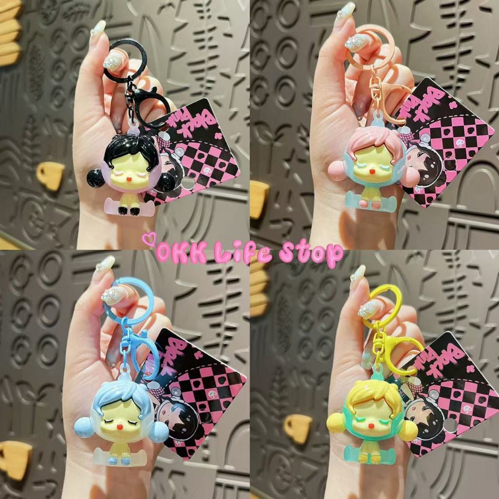 OKK Life Stop(A144)*พร้อมส่งในไทย*โมเดล ตุ๊กตา Flickr Skullpanda พวงกุญแจ ลายน่ารัก ตกแต่งกระเป๋า