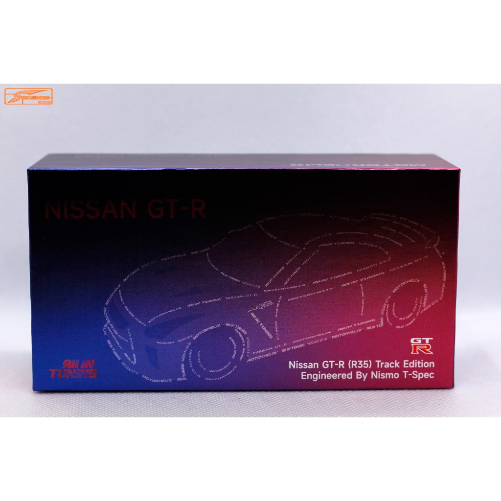 MOTORHELIX 1/64 Nissan GT-R (R35) Track Edition Engineered By Nismo T-Spec Midnidht Purple
