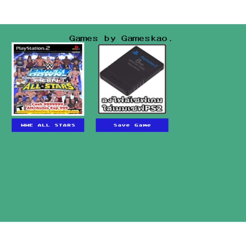 All_StarsและExp_999 WWE Smack Down! Here Comes the Pain All Stars PS2