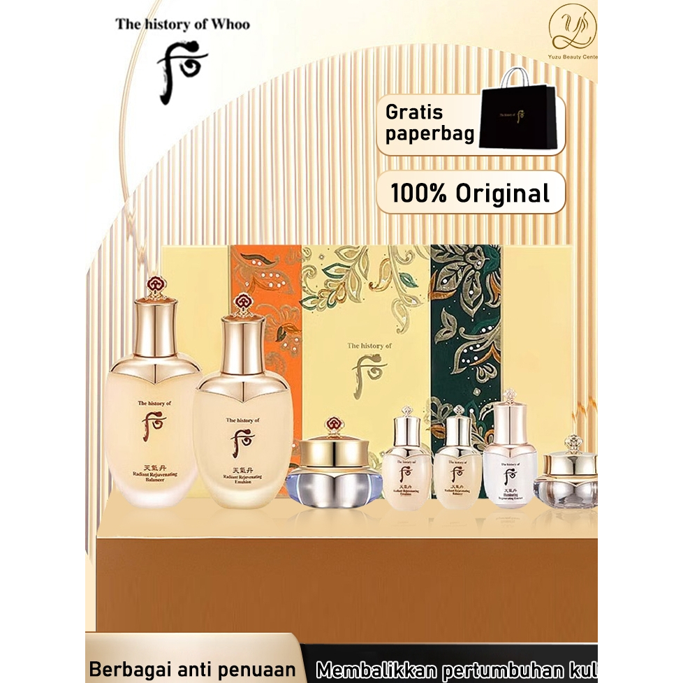 The History Of Whoo Cheongidan Hwahyun Radiant 7pcs Set / Balancer Emulsion Cream Serums Special Set Self