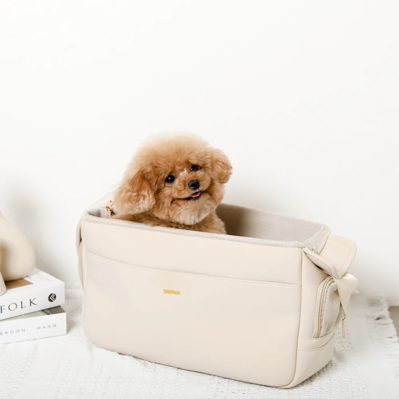 VELKYBARK [พร้อมส่ง] Moncheri🇯🇵 กระเป๋าสัตว์เลี้ยง นำเข้าจากญี่ปุ่น สไตล์มินิมอล กระเป๋าสุนัข กระเป๋าแมว รูปที่ 2