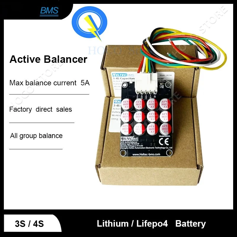 【✅COD+⚡🚚ในสต็อก】Active Balance 5A บอร์ดเเอคทีฟบาลานซ์ สำหรับ/3S/ 4S LiFePo4 Li-ion NMCซ่อมความแตกต่างของความดัน