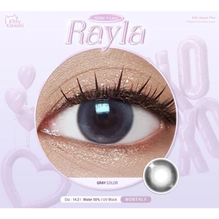 คอนแทคเลนส์ Rayla Brown / Gray (Kitty Kawaii) ขนาดมินิ💖ธรรมชาติผสมกลิตเตอร์ หวานละมุน