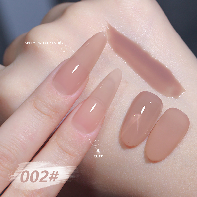Nawoelite 6สี ทําเล็บเจล ขนาด 15ml ชุดเจลทาเล็บสีนู้ดเพื่อสุขภาพ สำหรับร้านทำเล็บ จัดส่งที่รวดเร็ว - 1