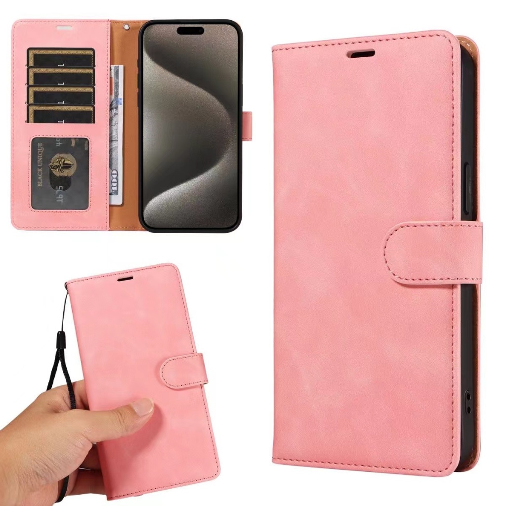 เคสฝาพับ มือถือ กระดุม สำหรับ Redmi14C ใส่บัตรได้ ตั้งได้