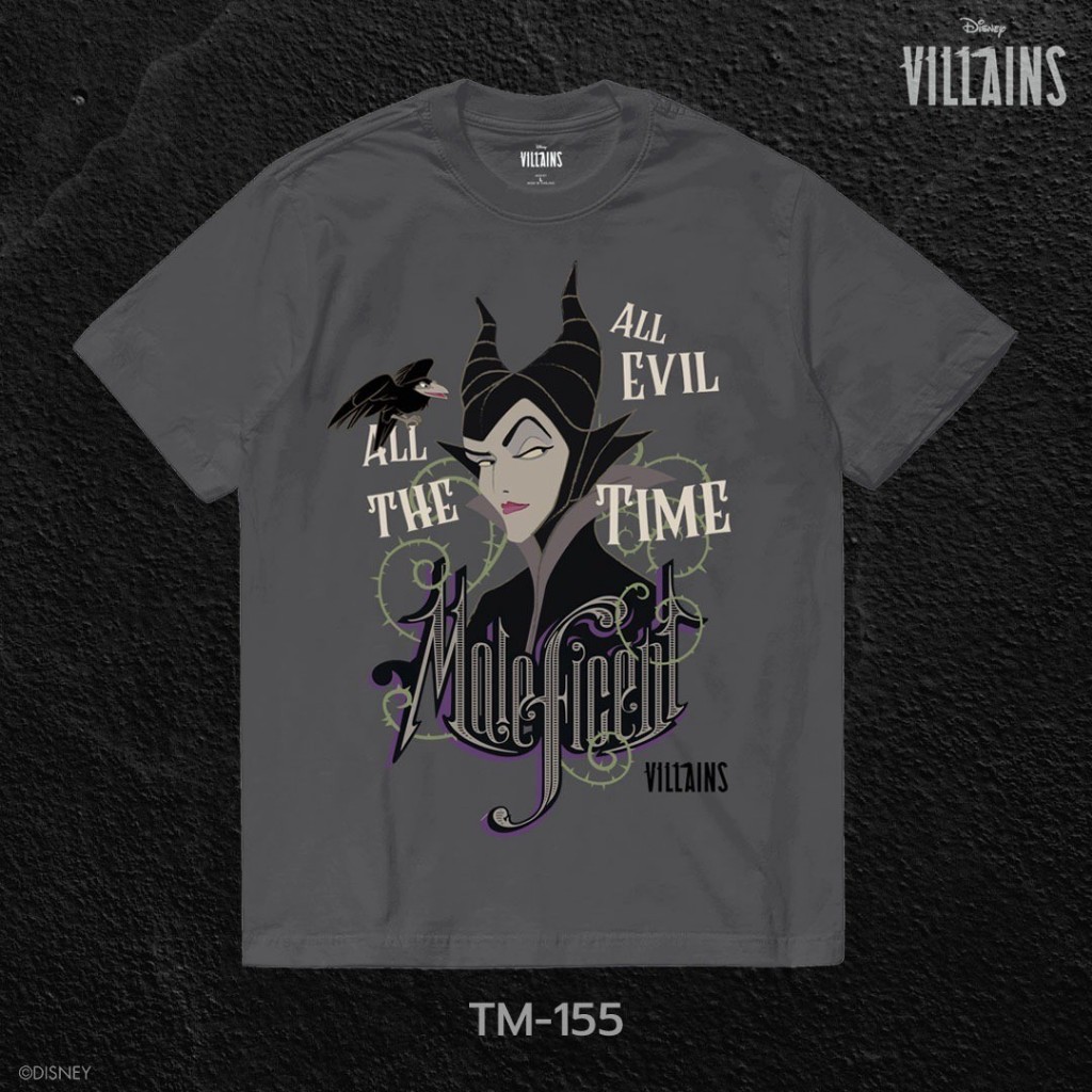 Power 7 Shop เสื้อยืดการ์ตูน "Maleficent" ลิขสิทธิ์แท้ DISNEY (TM-155)