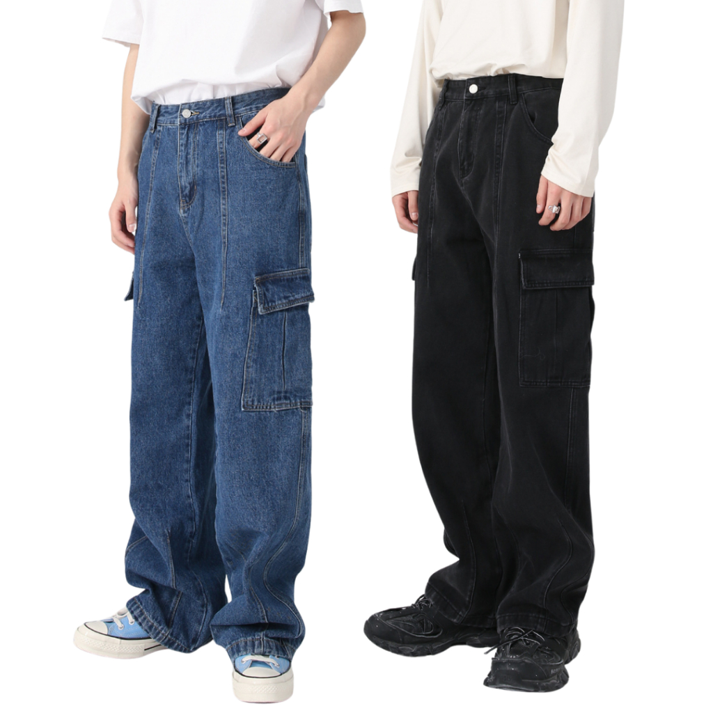 Classy Boy MANHAT Cargo Jeans กางเกงยีนส์ทรงคาร์โก้