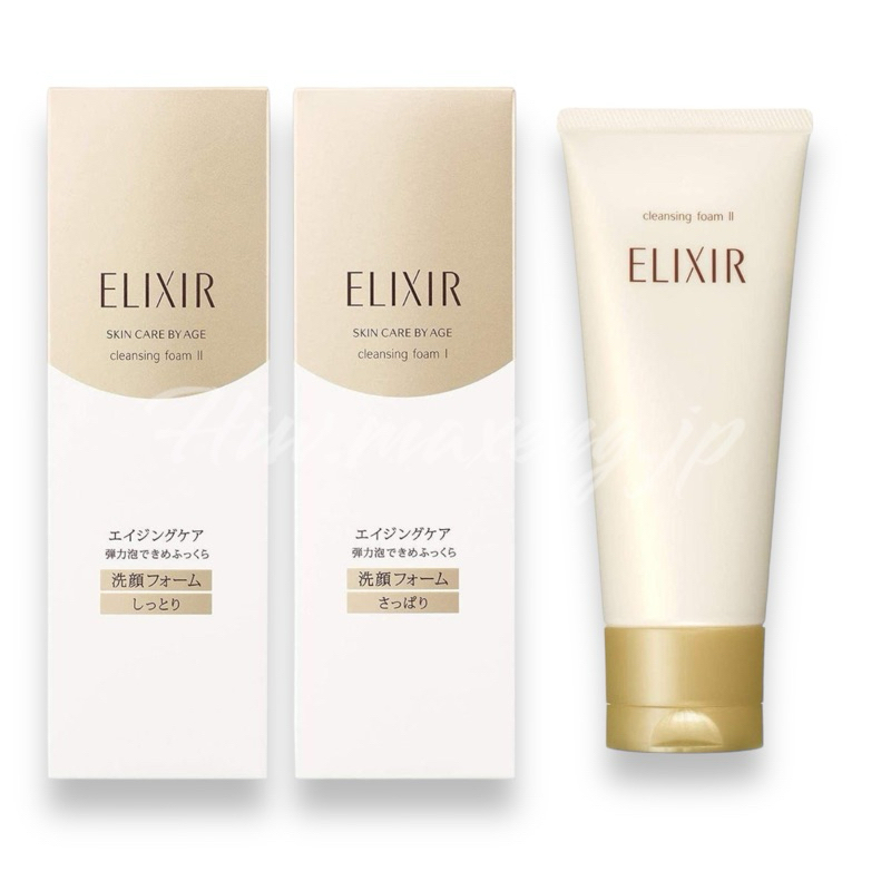คลีนซิ่งโฟม Elixir/ของแท้/หิ้วเอง Shiseido Elixir Superieur Skin Care By Age Cleansing Foam
