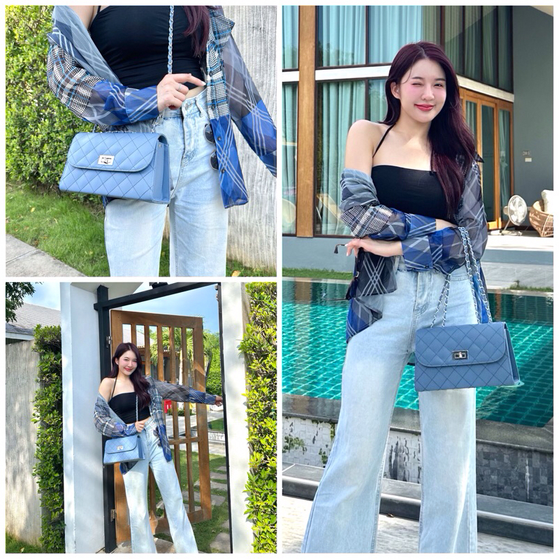 New🔥Tomu Hana น่ารักมาก🧁💘กระเป๋าสะพายไหล่ สะพายข้าง ปรับได้2แบบ - รูปที่ 6