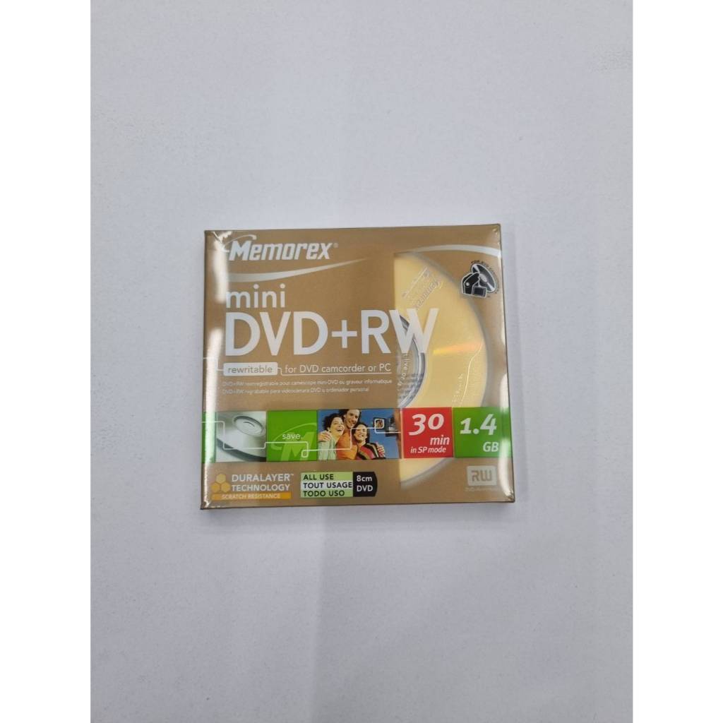 Memorex Mini DVD+RW 30 Min 1.4 GB สินค้าพร้อมส่ง 1กล่องมี 1แผ่น (เป็นสินค้าใหม่ ยังไม่ได้แกะ ค่ะ )