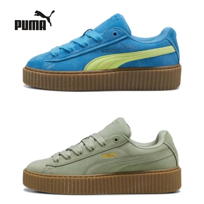 【💯  เคาน์เตอร์ของแท้】Puma Suede Platform รองเท้าผ้าใบ