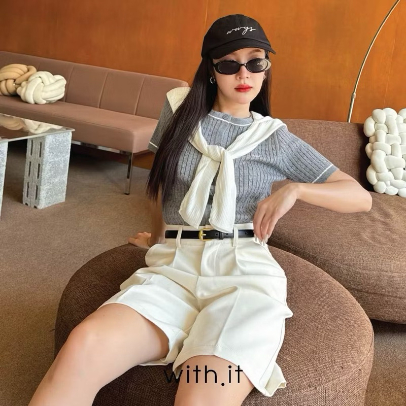 ลด 75.- พิมพ์ WTSD12 with.it.store - ACW99087 Withit gold buckle classic belt