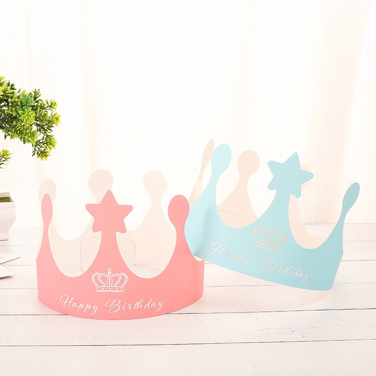 พร้อมส่ง มงกุฎวันเกิด หมวกวันเกิด หมวกHBD มี6สี