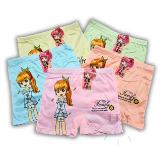 ABN Kids แพค 10 ตัว กางเกงในเด็กผู้หญิง สีพาสเทล สุ่มลาย 1 แพค/ลาย น่ารัก ใส่สบาย แบรนด์ไทย