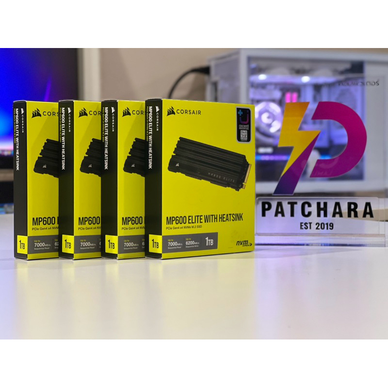 (SSD M.2 1TB) CORSAIR MP600 ELITE WITH HEATSINK - 1 TB PCIe 4x4 NVMe M.2 2280