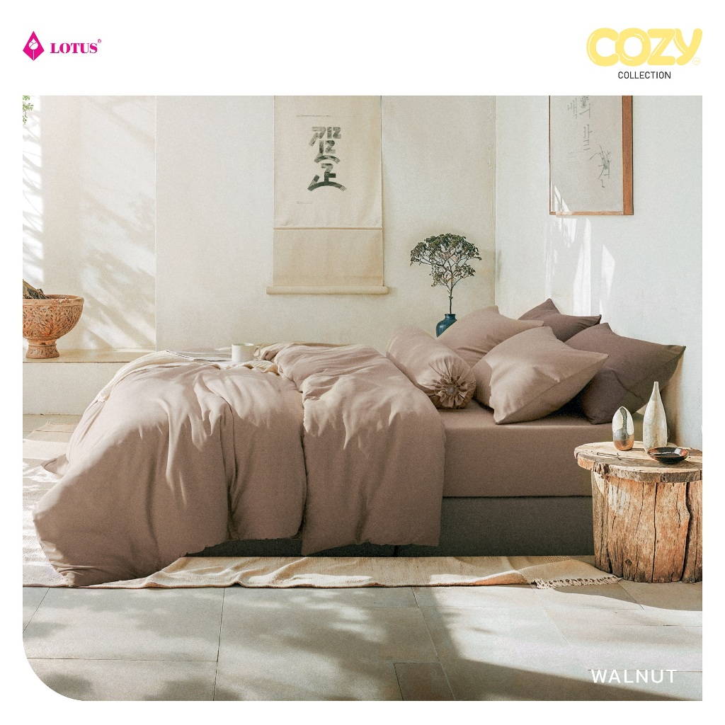 LOTUS ปลอกหมอน อบอุ่นเรียบง่าย นุ่มสบายทุกสัมผัส รุ่น Cozy ส่งฟรี