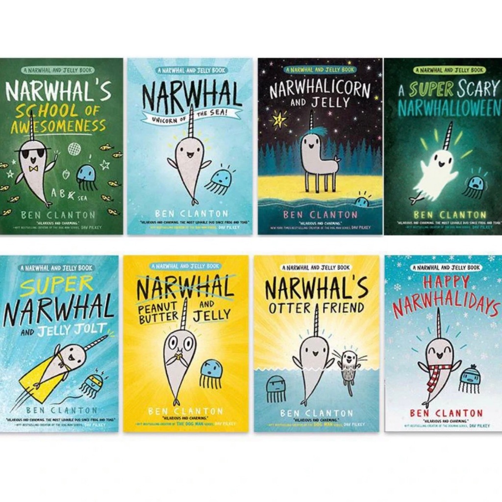 Comics Narwhal & Jelly 1-8 ปกอ่อน Comic สำหรับ 4-8ปี Ben Clanton พร้อมส่ง I CAN READ