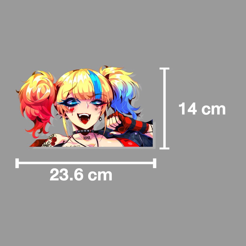 สติกเกอร์ติดรถ Harley Quinn Suicide Squad Isekai thumbnail 4
