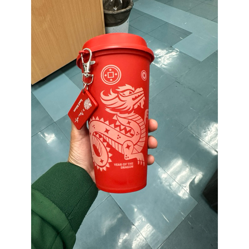 ของพรีเมี่ยม Café Amazon แก้วเสริมพลัง มู เเก้วน้ำอเมซอน ลาย มังกร มีทั้งหมด 3 สี พร้อมส่ง