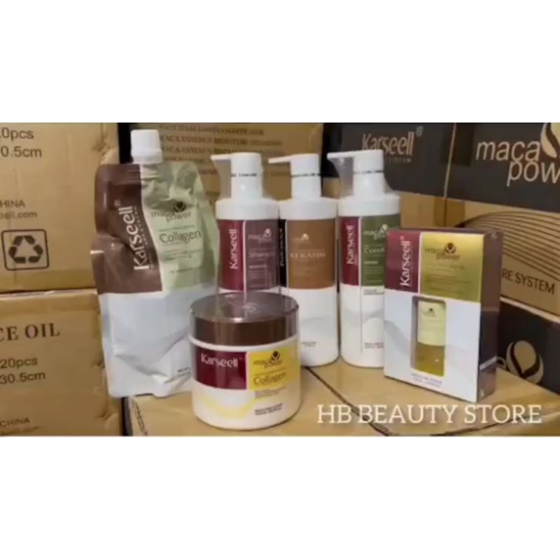 แท้100% ผลิตภัณฑ์ซีรีส์ Karseell Serum essence oil& Conditioner& Shampoo& Keratin&Collagen