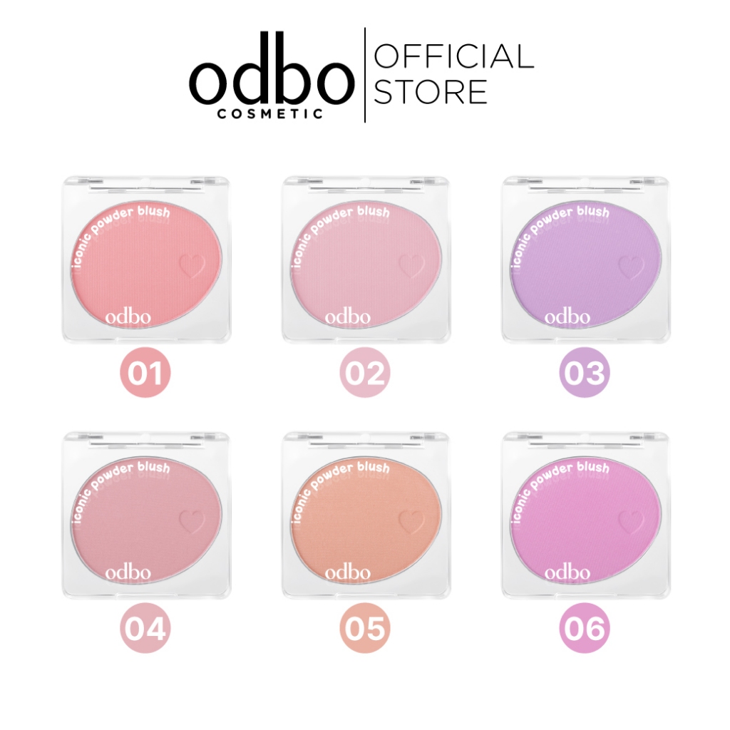 (ของแท้ ส่งตรงจากแบรนด์ 100%) ODBO ICONIC POWDER BLUSH - OD1325 #บลัชกลมไอโคนิค