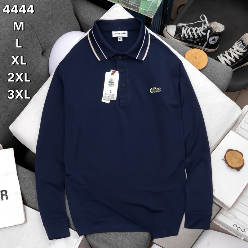 เสื้อโปโลผู้ชาย คอปกแขนยาว/4444