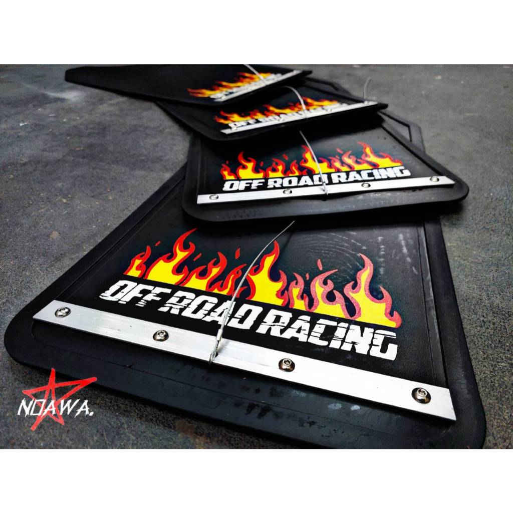 OFF-ROAD RACING Mud flaps Aluminium Plate.