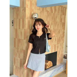 EMMA CROP : เสื้อครอปซิป longsaidoo_