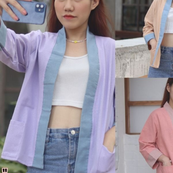 พร้อมส่ง มีเก็บปลายทาง เสื้อคลุมใส่แอ่วเหนือ โทนหวาน สีพาสเทล ใส่สวย ผ้าฝ้าย พื้นเมืองเชียงใหม่