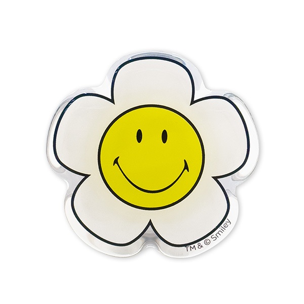 SMILEY® WHITE DAISY ACRYLIC GRIPTOK