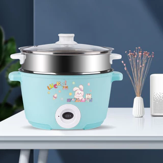 หม้อไฟฟ้าขนาด22CM. LUCKYGREEN หม้อไฟฟ้าเอนกประสงค์