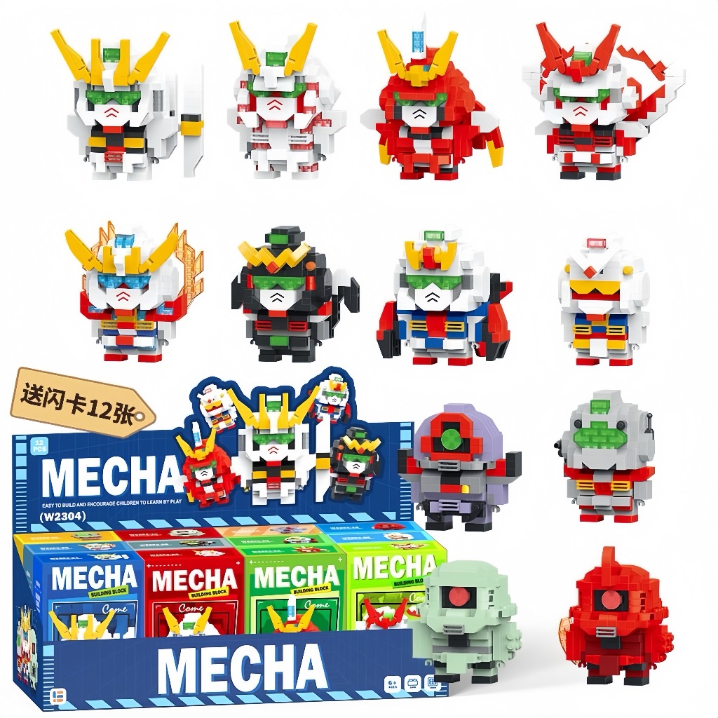 Mecha Circus Mini รุ่น Q The King of Fighters อนุภาคขนาดเล็กประกอบอาคารบล็อกชุดตกแต่งของขวัญ